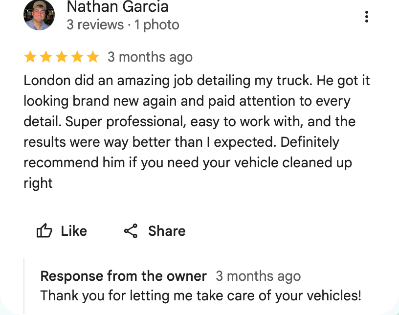 Google Maps review screenshot from Nathan Garcia