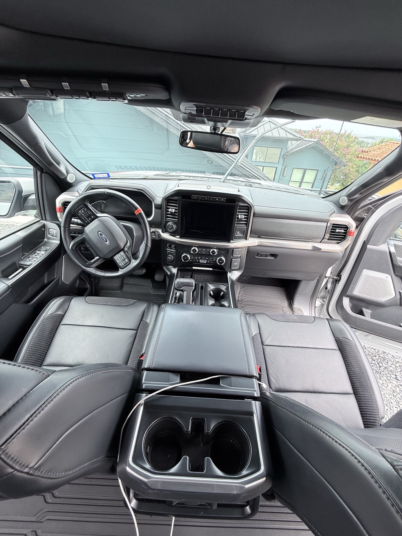Clean Ford truck front cabin photographed by Spade Detail Co.