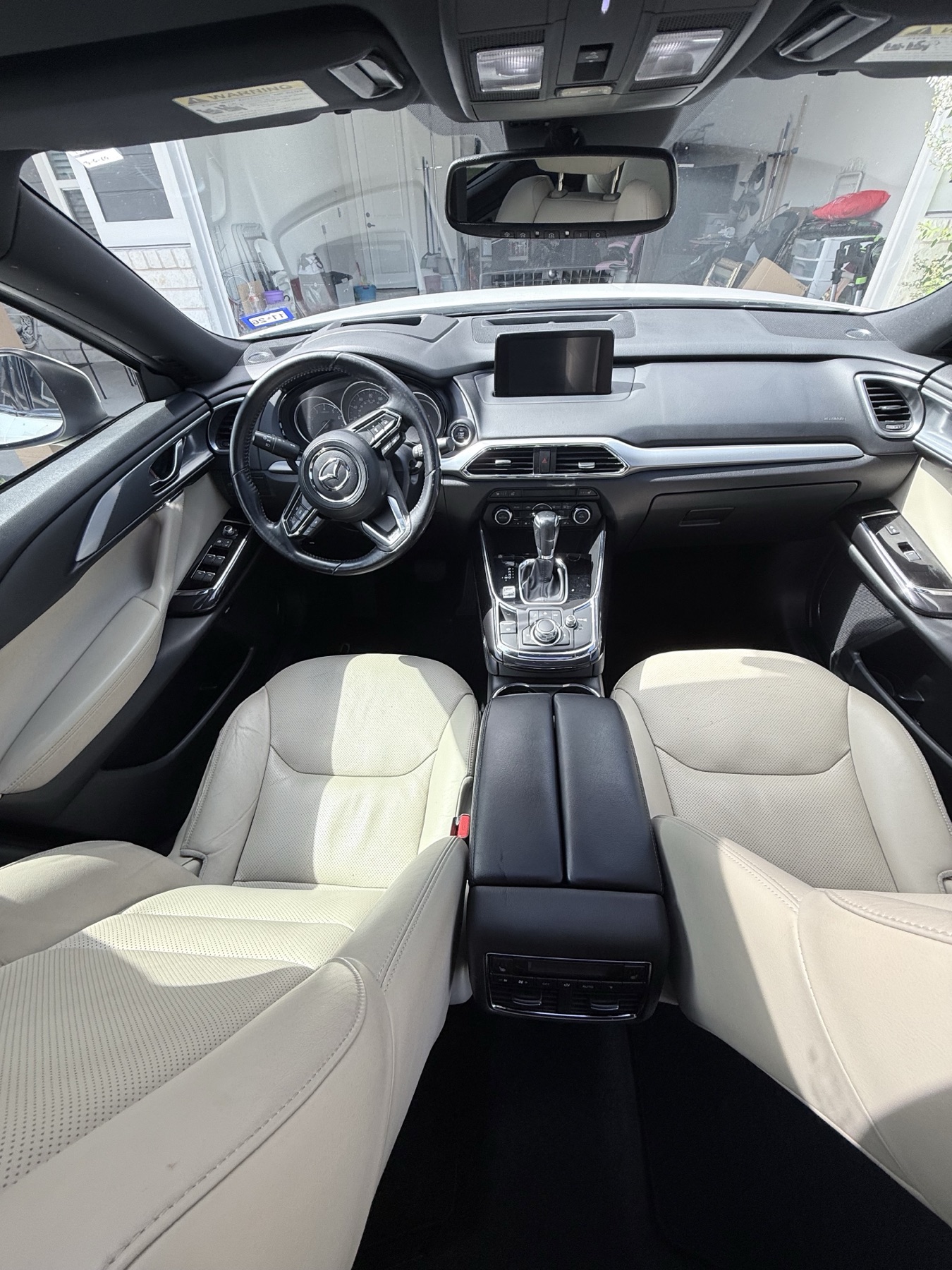 Finished Mazda CX-9 premium interior detail near San Marcos Texas