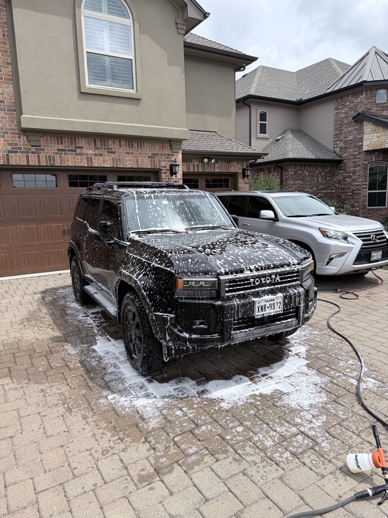 Toyota Land Cruiser ceramic coating prep near San Marcos TX